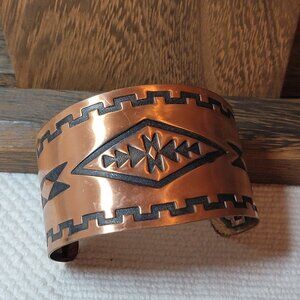 Southwestern Copper Cuff Bracelet